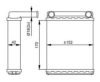 NRF 54306 Heat Exchanger, interior heating